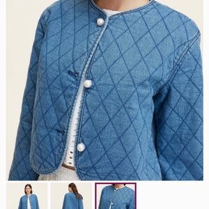 Kate Spade & Target: Blue Quilted Women's Jacket